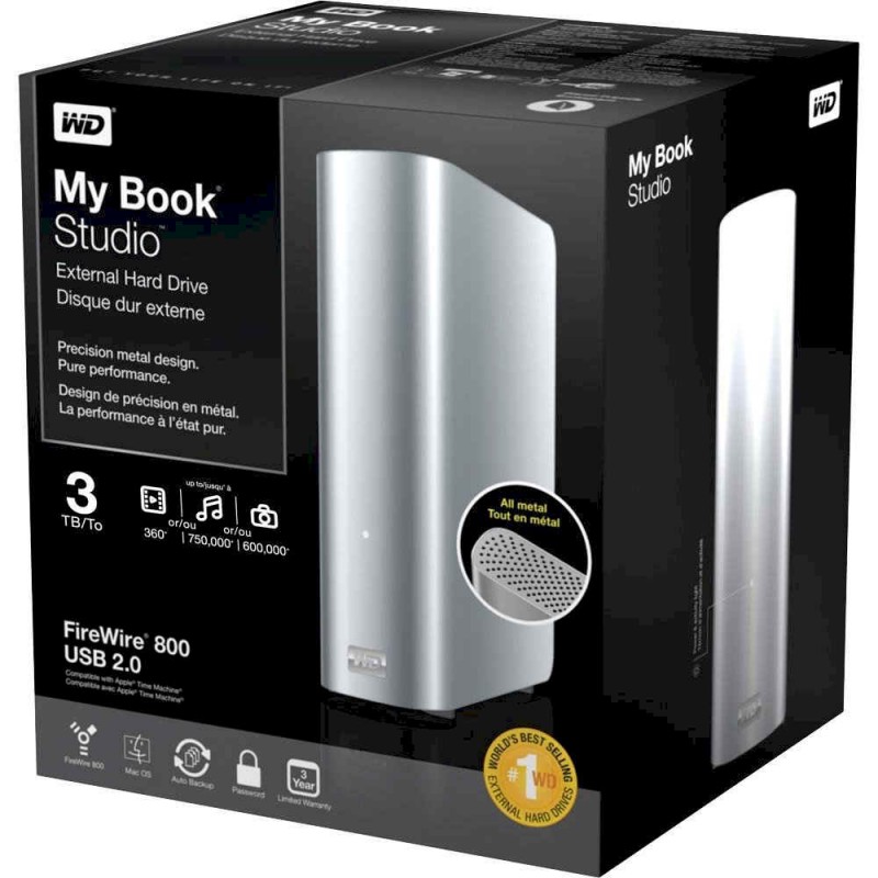 WD3TB My Book Studio HDD FireWire/USB接続 WD My Book Studio 3 TB FireWire 800 External Hard Drive - Storage