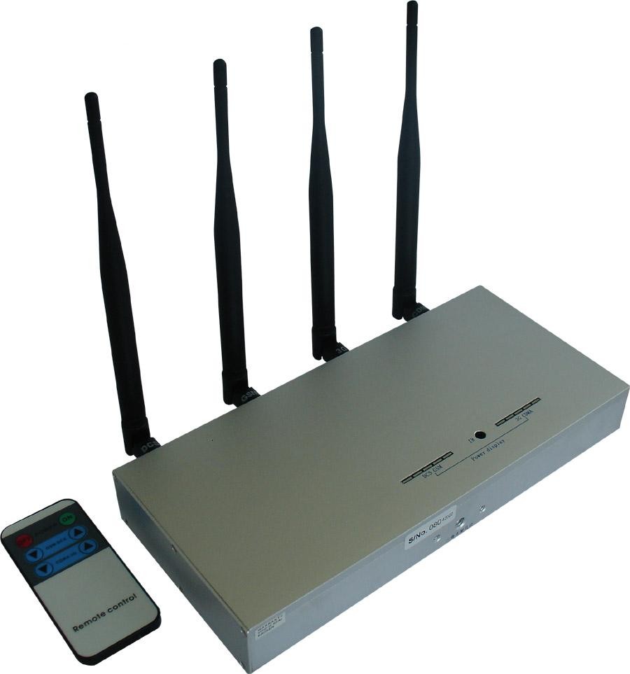 Mobile Signal Jammer with Remote Control 50M Range Accessories