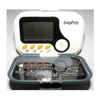 Sanyo Pedometer Step / Calorie counter Clock & AM/FM Radio