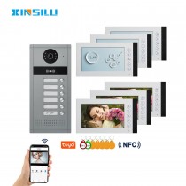 Wifi Doorbell Camera 2-Way 4 Wire Phone Intercom System for Villa Apartment 12 Pcs