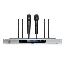 DSPPA D5821 True Diversity Wireless Microphone (2 Handheld Microphone)