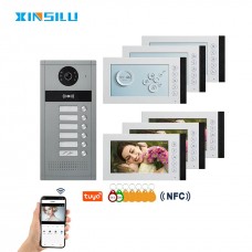 Wifi Doorbell Camera 2-Way 4 Wire Phone Intercom System for Villa Apartment 12 Pcs