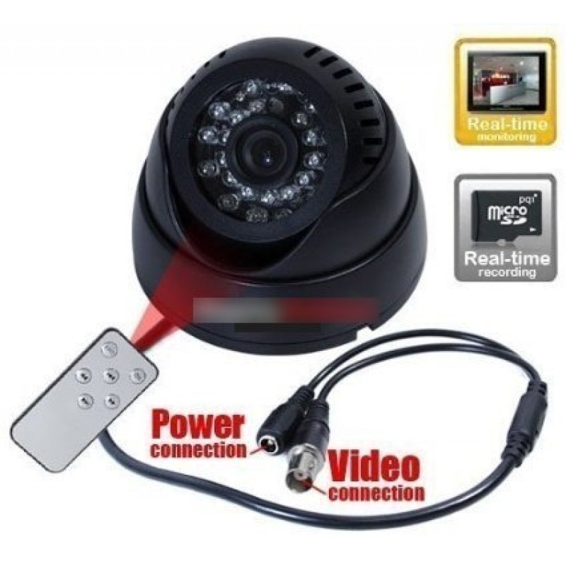 Dome Camera With Built-in DVR & TV-OUT